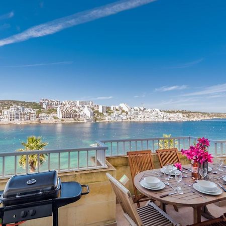 Blue Harbour Seafront 3 Bedroom Apartment, With Spectacular Sea Views From Terrace - By Getawaysmalta Σεντ Πόλς Μπέι Εξωτερικό φωτογραφία